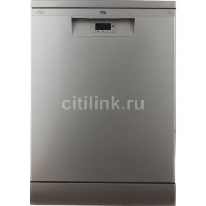 Посудомоечная машина Beko BDFN15421S, полноразмерная, напольная, 59.8см, загрузка 14 комплектов, серебристая