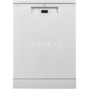 Посудомоечная машина Beko BDFN15421W, полноразмерная, напольная, 59.8см, загрузка 14 комплектов, белая