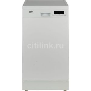 Посудомоечная машина Beko DFS25W11W, узкая, напольная, 45см, загрузка 10 комплектов, белая