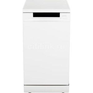Посудомоечная машина Gorenje GS531E10W, узкая, напольная, 44.8см, загрузка 9 комплектов, белая