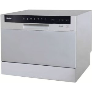 Посудомоечная машина Korting KDF2050S, компактная, настольная, 55см, загрузка 6 комплектов, серебристая [9075]