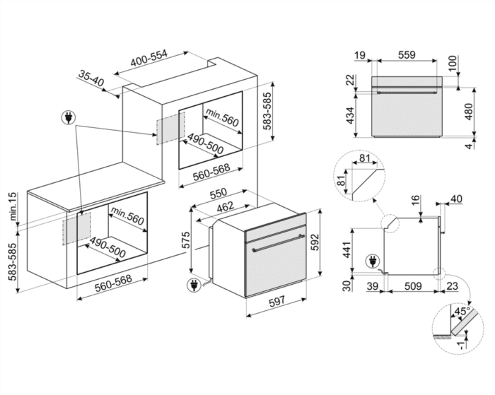 Smeg SFP805AO схема