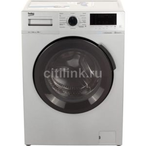 Стиральная машина Beko WSPE6H616S, с фронтальной загрузкой, с паром, 6.5кг, 1200об/мин