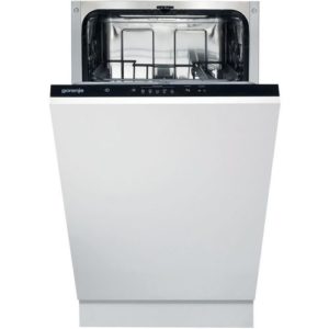 Встраиваемая посудомоечная машина Gorenje GV520E15, узкая, ширина 44.8см, полновстраиваемая, загрузка 9 комплектов, белый