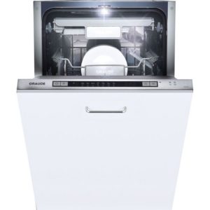 Встраиваемая посудомоечная машина GRAUDE VG 45.1, узкая, ширина 44.8см, полновстраиваемая, загрузка 10 комплектов