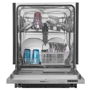 Встраиваемая посудомоечная машина HOMSAIR DW64E, ширина 59.8см, полновстраиваемая, загрузка 12 комплектов