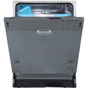Встраиваемая посудомоечная машина Korting KDI 60140, полноразмерная, ширина 59.8см, полновстраиваемая, загрузка 14 комплектов