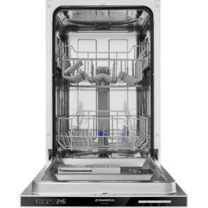 Встраиваемая посудомоечная машина MAUNFELD MLP-082D, узкая, ширина 44.8см, полновстраиваемая, загрузка 9 комплектов