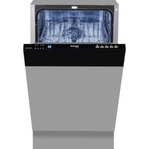 Встраиваемая посудомоечная машина WEISSGAUFF BDW 4134 D, узкая, ширина 44.8см, полновстраиваемая, загрузка 9 комплектов, серый