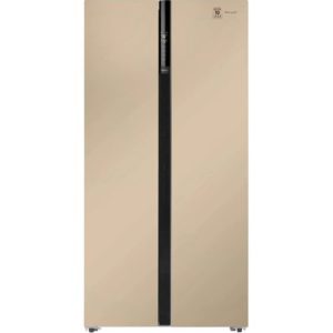 Холодильник двухкамерный WEISSGAUFF WSBS 600 BeG NoFrost Inverter Side by Side, инверторный бежевый