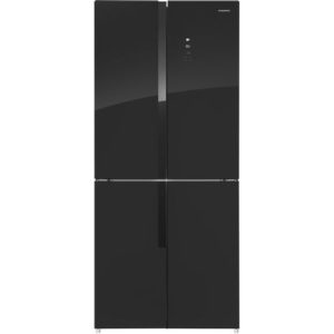 Холодильник трехкамерный MAUNFELD MFF181NFB No Frost, инверторный черный