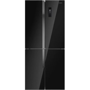 Холодильник трехкамерный MAUNFELD MFF182NFBE Total No Frost, инверторный черный