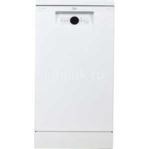 Посудомоечная машина Beko BDFS26120WQ, узкая, напольная, 44.8см, загрузка 11 комплектов, белая [7638608335]