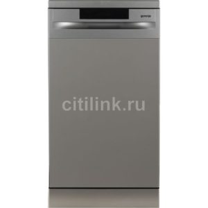 Посудомоечная машина Gorenje GS520E15S, узкая, напольная, 44.8см, загрузка 9 комплектов, нержавеющая сталь