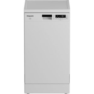 Посудомоечная машина HOTPOINT HFS 1C57, узкая, напольная, 44.8см, загрузка 10 комплектов, белая [869894600010]