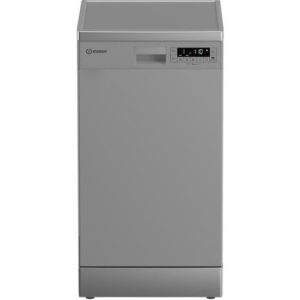 Посудомоечная машина Indesit DFS 1C67 S, узкая, напольная, 44.8см, загрузка 10 комплектов, серая [869894100040]