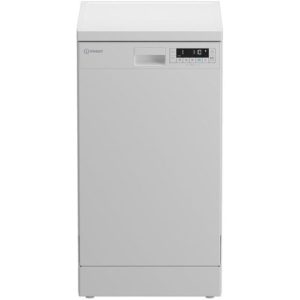 Посудомоечная машина Indesit DFS 1C67, узкая, напольная, 44.8см, загрузка 10 комплектов, белая [869894100030]