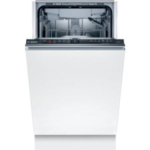 Встраиваемая посудомоечная машина Bosch Serie 2 SPV2XMX01E, узкая, ширина 44.8см, полновстраиваемая, загрузка 10 комплектов