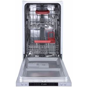 Встраиваемая посудомоечная машина LEX PM 4563 B, узкая, ширина 44.8см, полновстраиваемая, загрузка 10 комплектов