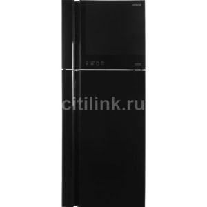 Холодильник двухкамерный Hitachi R-VG540PUC7 GBK черное стекло