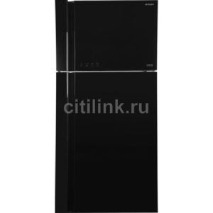 Холодильник двухкамерный Hitachi R-VG660PUC7-1 GBK черное стекло
