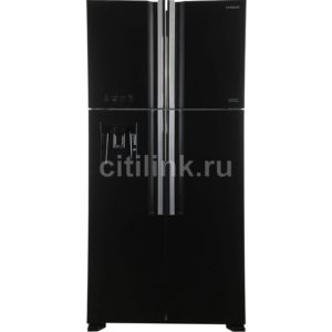 Холодильник двухкамерный Hitachi R-W660PUC7 GBK инверторный черное стекло