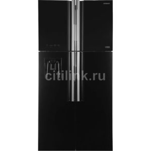 Холодильник двухкамерный Hitachi R-W660PUC7X GBK инверторный черное стекло